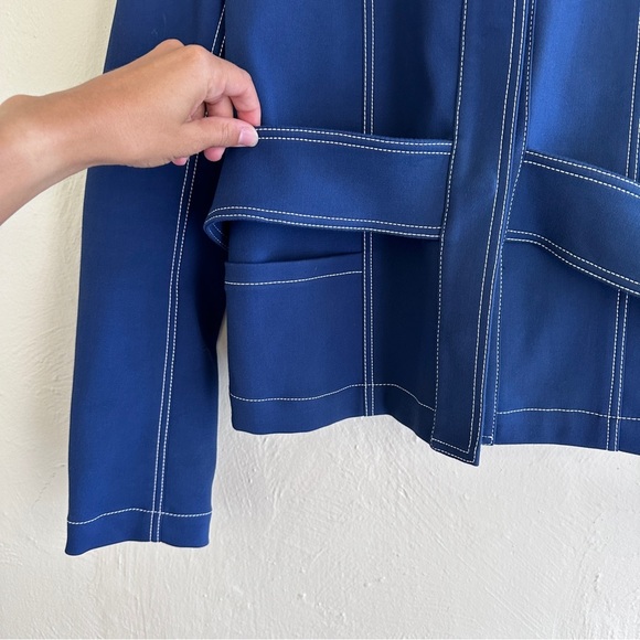 Derek Lam 10 Crosby Belted Collar Button Jacket - Picture 3 of 8